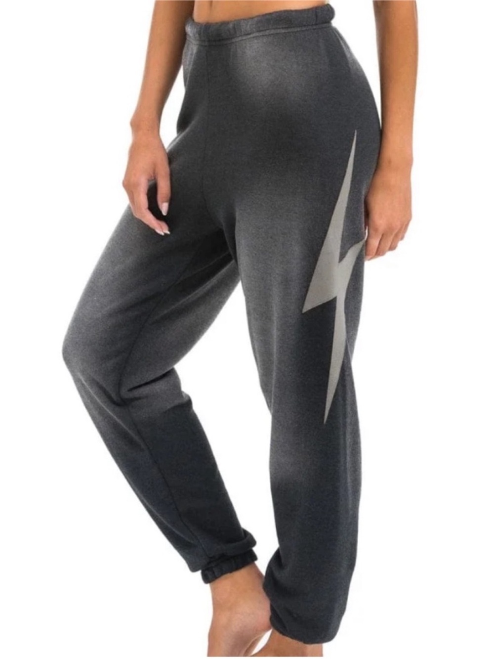 Aviator Nation Bolt Stitch Sweatpants Faded Smoke XL
